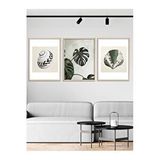 Vetro 21x30 cm Natural Design Monstera ve Deniz Kabukları
