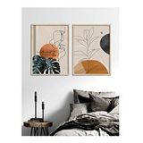 Vetro 40x50 cm Natural Design Live in the Moment Tablo Set