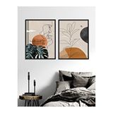 Vetro 40x50 cm Siyah Design Live in the Moment Tablo Set