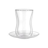 Vetro Borosilikat Çift Camlı Çay Bardağı Seti 150ML (4 Parça) - 1 Adet - 0 - 200 ml