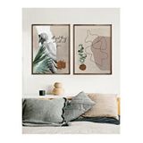 Vetro Design Good Things 40x50 cm Ceviz Çerçeveli Tablo Seti