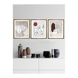 Vetro Design Minimal 21x30 cm Ceviz Çerçeveli Tablo
