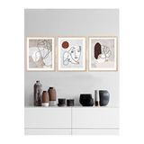 Vetro Design Minimal 40x50 cm Natural Çerçeveli Tablo