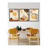 Vetro Design Sıcak Tonlar 21x30 cm Siyah Çerçeveli Tablo