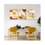 Vetro Design Sıcak Tonlar 30x40 cm Natural Çerçeveli Tablo