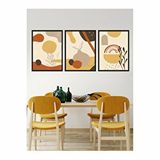Vetro Design Sıcak Tonlar 30x40 cm Siyah Çerçeveli Tablo