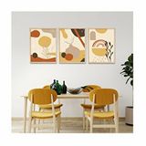 Vetro Design Sıcak Tonlar 40x50 cm Natural Çerçeveli Tablo