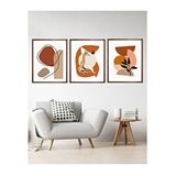 Vetro Design Zebra 40x50 cm Ceviz Çerçeveli Tablo