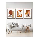 Vetro Design Zebra Çerçeveli 21x30 cm Ceviz Çerçeveli Tablo