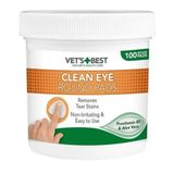 Vet's Best 100'lü Kedi ve Köpekler İçin Aloe Vera Özlü Göz Temizleme Pedi