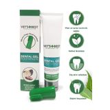 Vets Best Dental Gel Toothpaste And Finger Brush For Dog Köpek Diş Macunu Parmak Fırçası 100 Gr