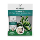 Vets Best Köpek Ağız Spreyi + Diş Temizleyici Topu plak tartar temizleyeci ağız koku giderici
