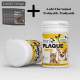 Vet's Health Plaqueclean Kedi Köpek Ağız Bakım Ürünü 50G + 5 Adet Floranimal Prebiyotik+Probiyotik