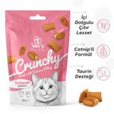 Vet's Plus Crunchy İçi Dolgulu Somonlu Catnipli 60 gr Kedi Ödül Bisküvisi