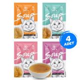 Vet's Plus Karışık Çeşitli Tahılsız 4x50 gr Kedi Çorbası