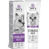Vet's Plus Kısır Kediler için Sterilised Malt Macun 100gr Tüy Yumağı Önleyici Lezzetli Formül