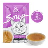 Vet's Plus Ördekli ve Tavuklu Tahılsız 50 gr Kedi Çorbası