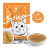 Vet's Plus Tavuklu ve Ciğerli 50 gr Tahılsız Kedi Çorbası