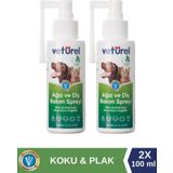 Veturel Kedi Ağız Kokusu Giderici Diş Eti Yarası Plak Tartar Önleyici Köpek Ağız Kokusu Günlük Sprey 2X100ML