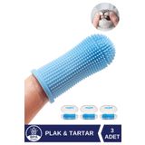 Veturel Kedi Parmak Fırça Kedi Silikon Diş Fırçası Diş Eti Plak Tartar Yumuşak Hijyenik Saklama Kutulu 3lü