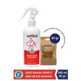 Veturel Kedi Yara Deri Spreyi %100 Doğal Saf Hipokloröz Yanık Kızarıklık Kedi Ağız Kenarı Yara Spreyi 300ml