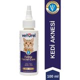 Veturel Kedi Yüz Bakım Solüsyonu 100 ml Kedi Aknesi ve Gözy Lekesi Temizleme Özellikli