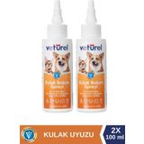 Veturel Köpek Kulak Temizleme Solüsyonu Kedi Kulak Uyuzu Kir Enfeksiyon Kaşıntı Koku Önleyici Damla 2x100ml