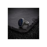 vevasilver Doğal Lapis Lazuli Taşı 925 Ayar Gümüş Erkek Yüzük