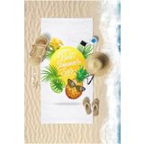 VEVİEN HOME Best Summer Dijital Baskılı 75x150 Cm Plaj Havlusu Sarı 70 x 145