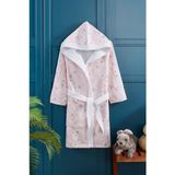 Vevien Home Daisy Dijital Baskılı Çocuk Bornozu 9-10 Yaş - 9 - 10 Yaş - Pudra