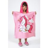VEVİEN HOME Desen Çocuk Panço Plaj Havlusu Pembe 7-8 Yaş