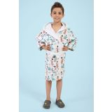VEVİEN HOME Dino Dijital Baskılı Çocuk Bornozu Dino1 11-12 Yaş
