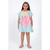 Vevien Home Mermaid Desen Çocuk Panço Plaj Havlusu 7-8 Yaş - Yavruağzı - 7 - 8 Yaş