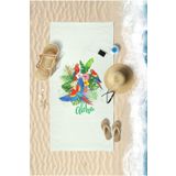VEVİEN HOME Parrot Flower Dijital Baskılı 75x150 Cm Plaj Havlusu Parrot1 70 X 140
