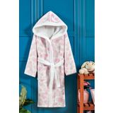 VEVİEN HOME Pink Flower Dijital Baskılı Çocuk Bornozu