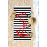 VEVİEN HOME Summer Anchor Dijital Baskılı 75x150 Cm Plaj Havlusu anchor1 70 X 140
