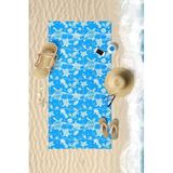 VEVİEN HOME Underwater Desen Dijital Baskılı 75x150 Cm Plaj Havlusu MAVİ MAVİ 80 x 150