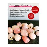 Vexa Aksesuar Doğal Pembe Kuvars Taşı Kolye Ucu / Cep Taşı – Kutu Hediyeli – Orijinal