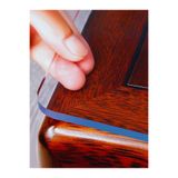 Vexillum Şeffaf Masa Örtüsü Koruyucu 2.4Mm Kalın Oval Köşe Premium Kokusuz Plastik Masa Örtüsü Pvc Masa Örtü, 70 x 120