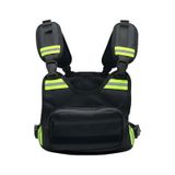 Vexo V110 Motosiklet Kurye Göğüs Çantası Siyah - Neon Yeşil