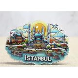 Vexor Ahşap İstanbul Temalı Magnet - Model 3