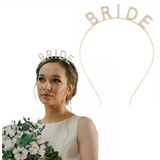 Vexor Altın Gold Renk Bekarlığa Veda Kristal Taş Bride Tacı İthal
