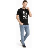Vexor Erkek Atatürk Baskılı Tişört Kısa Kollu Bisiklet Yaka T-Shirt - Siyah - 2XL