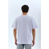 Vexor Erkek Düz Yazlık Kısa Kol Tişört Bisiklet Yaka Oversize T-Shirt - Beyaz - 00-Beyaz - 2XL