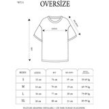 Vexor Erkek Kısa Kol Yazlık Tişört Bisiklet Yaka Baskılı Oversize T-Shirt - Beyaz - 00-Beyaz - M