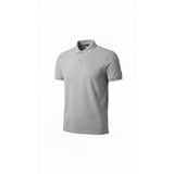 Vexor Erkek Pike Kumaş Düğmeli Yaka Regular Fit Günlük Kısa Kol Tişört T-Shirt - Gri