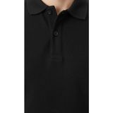 Vexor Erkek Polo Yaka Düğmeli Pike Kumaş Tişört Regular Fit Kısa Kol T-Shirt - Siyah - 2XL