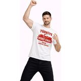 Vexor Erkek Türkiye Baskılı Tişört Ay Yıldız 2026 Dünya Kupası Taraftar Forma T-Shirt - Beyaz - XS