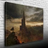 Vexor Fantastik Kayalıklara Oyulmuş Tarihi Kale Kanvas Tablo 50 X 70