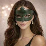 Vexor Haki Yeşil Gizemli Masquerade Balo Maskesi